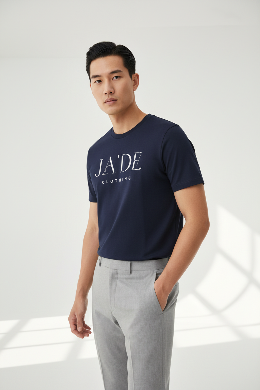 JA'DE Tee - Navy Blue