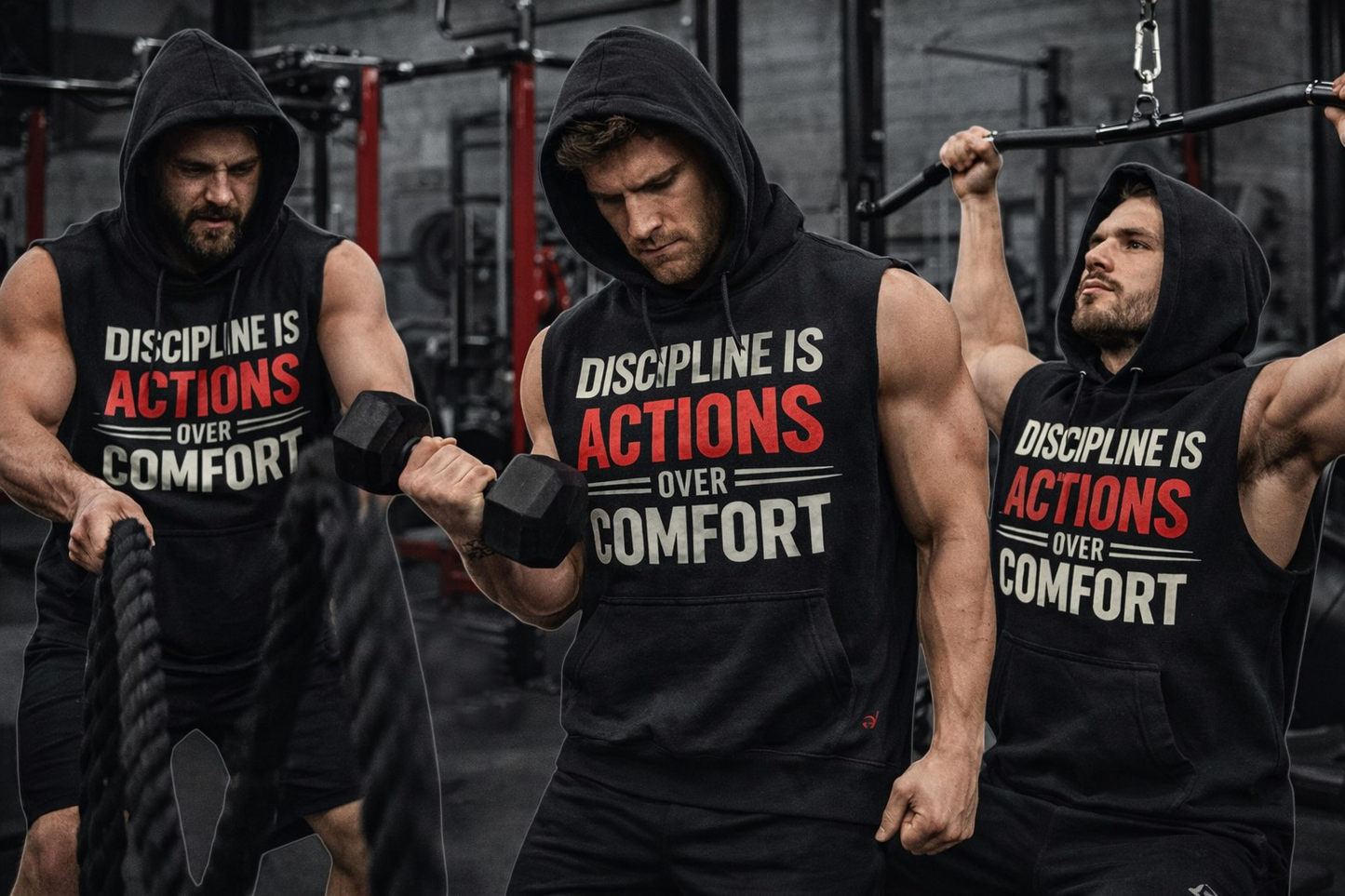 Discipline Is Actions Over Comfort Hoodie (MEN)