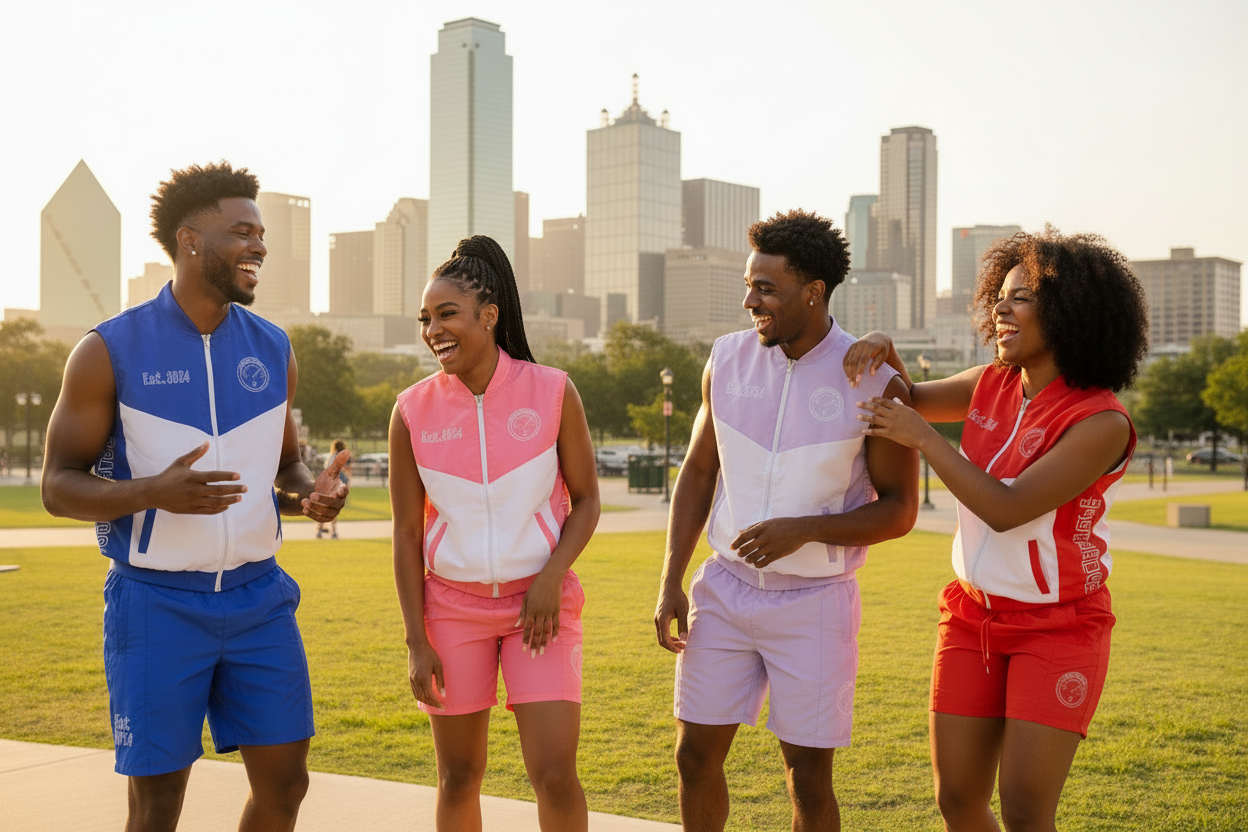 Confidence Level Sets - All Four Colors Klyde Warren Park Dallas Skyline
