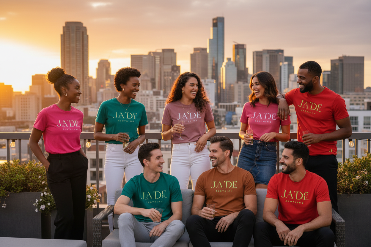 Ja'De diverse group outing - all 8 models