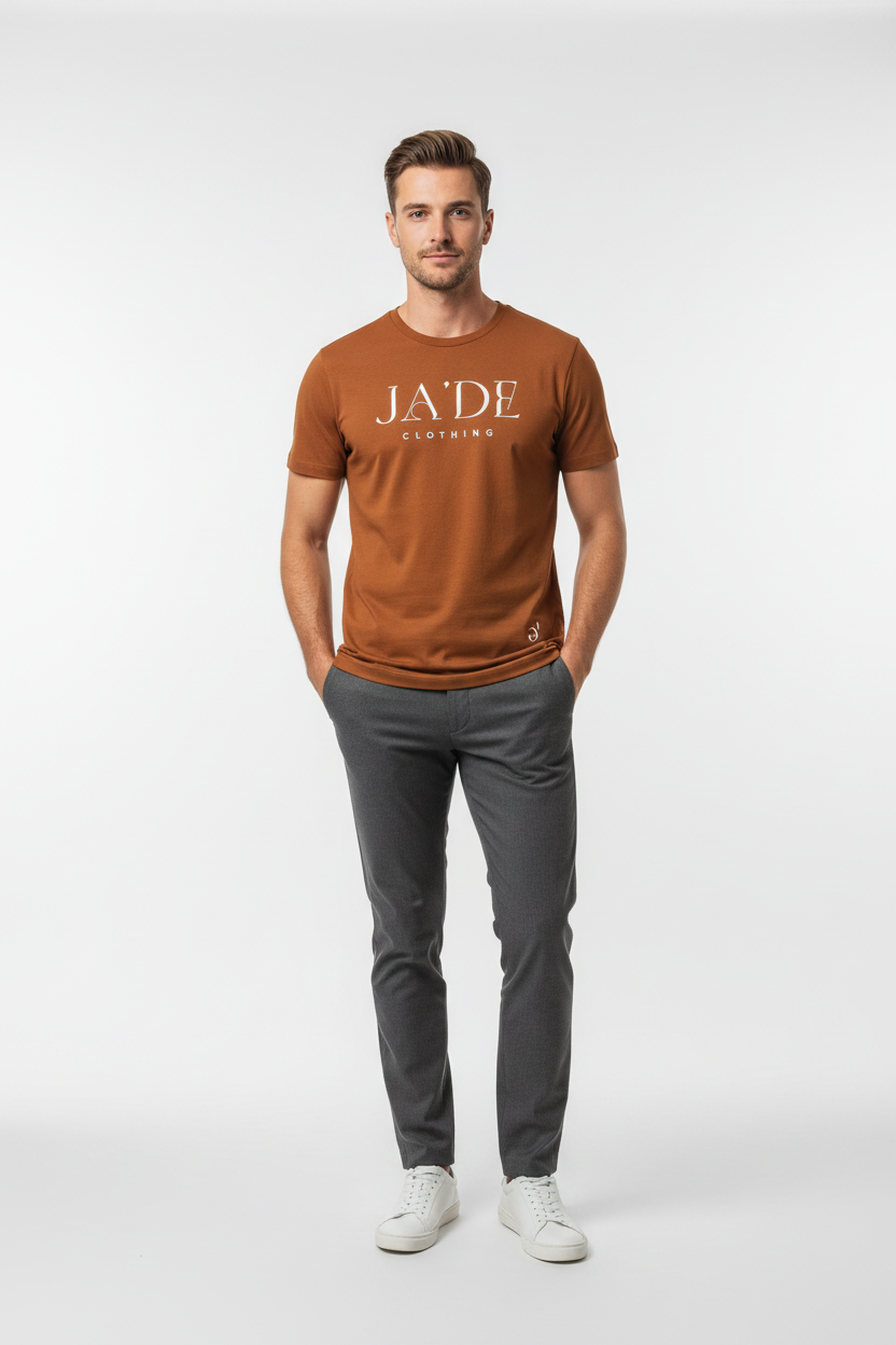 JA'DE Tee - Rust/Burnt Orange