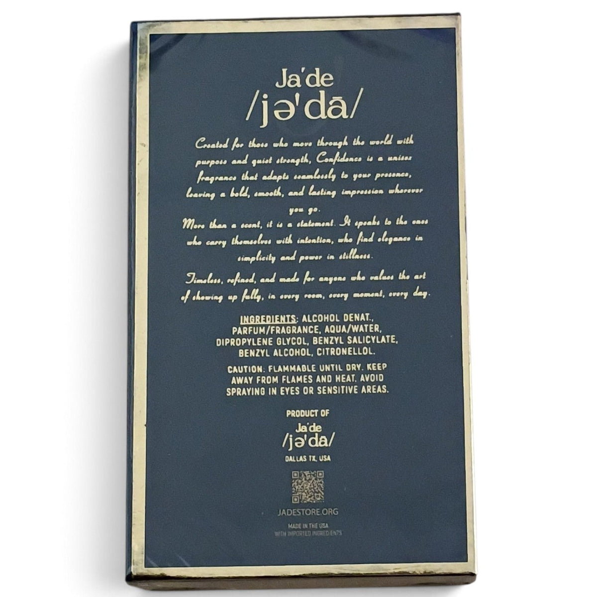 " CONFIDENCE " BY JA'DE (Best Seller)